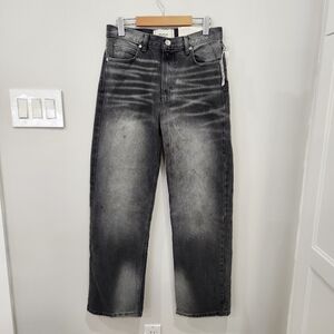 NWT BDG Urban Outfitters Jeans Mens 28/30 Black Stone Wash Skate Fit Whiskering